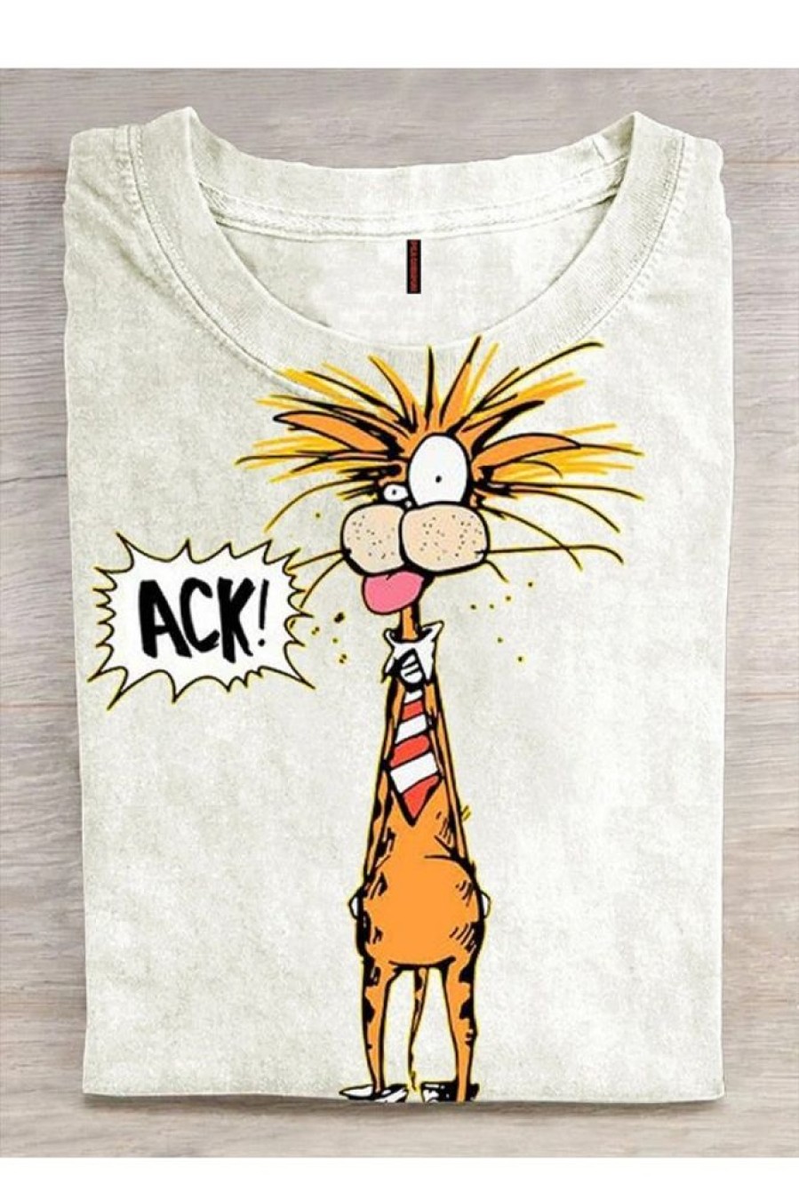 Vetements Azzlee T-Shirts | T-Shirt A Impression Artistique Drole De Bill Le Chat Comme Image