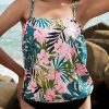 Vetements Azzlee Tankini | Ensemble Tankini Bandeau Blouson Tropical Tease