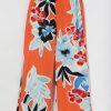 Vetements Azzlee Pantalon | Imprime Floral Decontractee Ete Pantalon Vermillion Aqua Multi