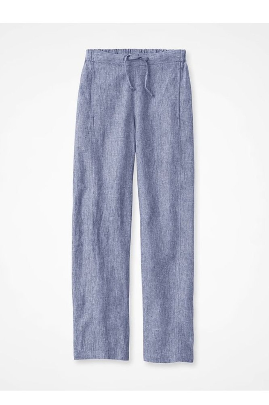 Vetements Azzlee | Bleu Ranch Decontractee Ete Solide Avec Ceintures Poches Pantalon