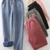 Vetements Azzlee Pantalon | Decontractee Elastique Solide Decontractee Chaleureux Pantalon