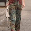 Vetements Azzlee | Decontractee Ample Mandala Imprime Pantalon Multicolore