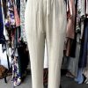 Vetements Azzlee Pantalon | Couleur Unie Printemps Decontractee Pantalon Avec Cordon De Serrage Abricot