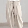 Vetements Azzlee | Occasionnel Solide Plaine Lache Pantalon Beige