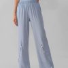 Vetements Azzlee Pantalon | Solide Avec Boutons Decontractee Pantalon