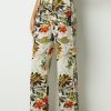 Vetements Azzlee Pantalon | Ete Imprime Floral Decontractee Pantalon Avec Cordon De Serrage Multi