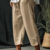 Vetements Azzlee | Occasionnel Solide Quotidien Pantalon Kaki