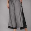 Vetements Azzlee Pantalon | Plaine Ceintures Boutons Decontractee Elegant Grande Taille Pantalon