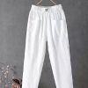 Vetements Azzlee Pantalon | Doux Tondu Pantalon Blanc