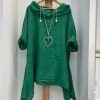 Vetements Azzlee T-Shirts | Haut Grande Taille A Une Epaule Vert