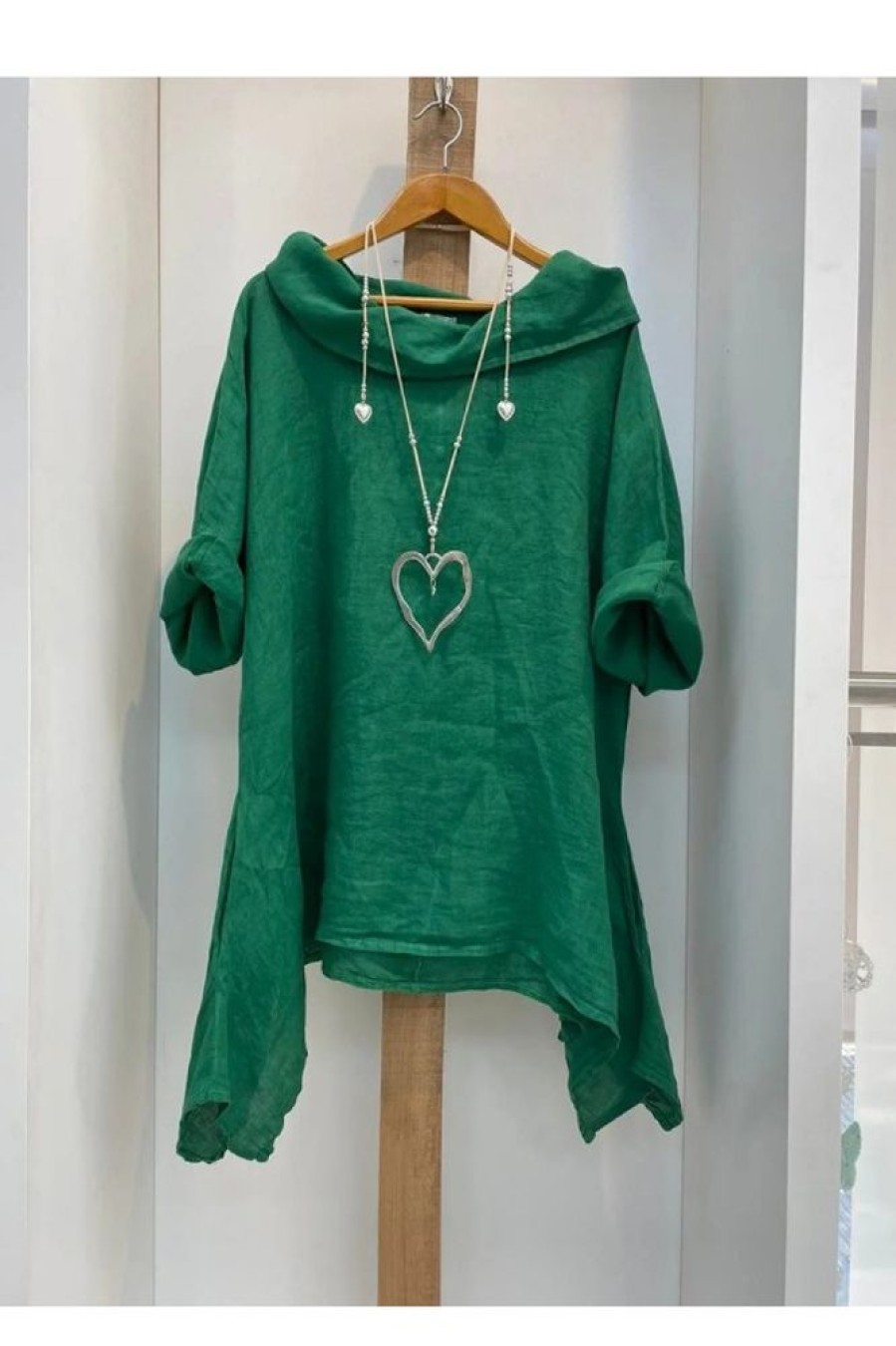 Vetements Azzlee T-Shirts | Haut Grande Taille A Une Epaule Vert