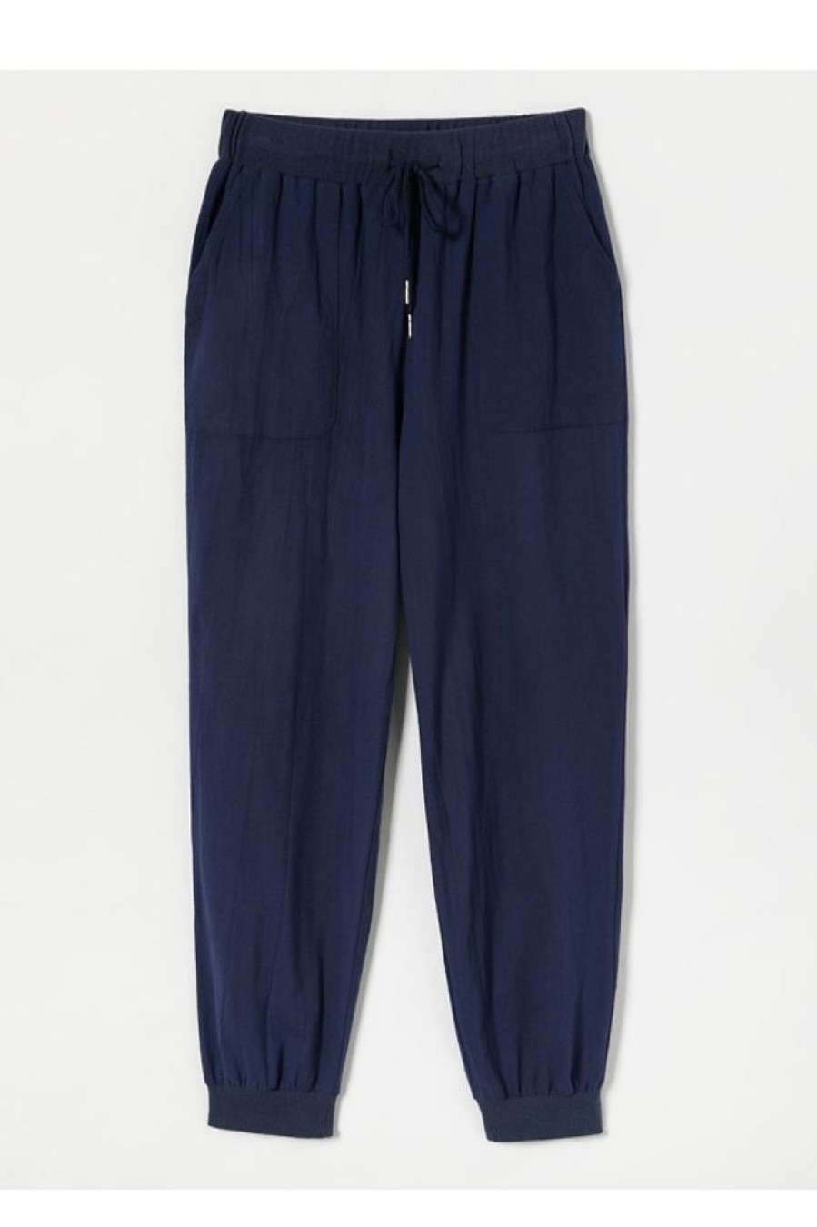 Vetements Azzlee Pantalon | Solide Ceintures Decontractee Pantalon