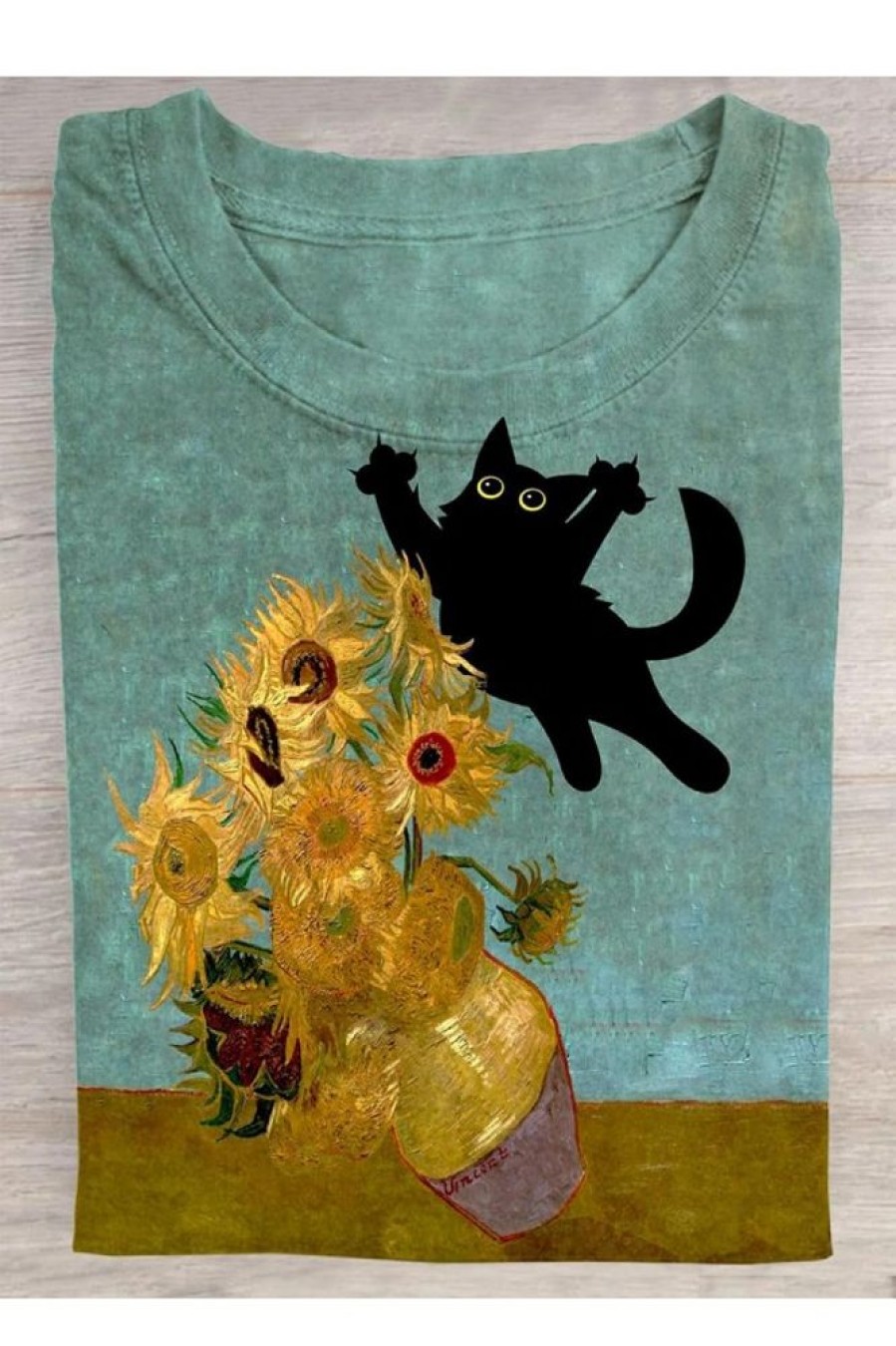 Vetements Azzlee T-Shirts | T-Shirt Avec Impression Artistique Drole De Chat Comme Image