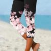 Vetements Azzlee | Multicolore Decontractee Imprime Floral Leggings Multi Color