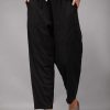 Vetements Azzlee | Solide Ceintures Avec Poches Decontractee Vintage Grande Taille Pantalon