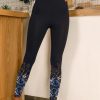 Vetements Azzlee | Legging Skinny Imprime Fleuri Noir