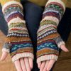 Accessoires Azzlee | Gants Et Moufles Decontractes Tribaux Multicolore