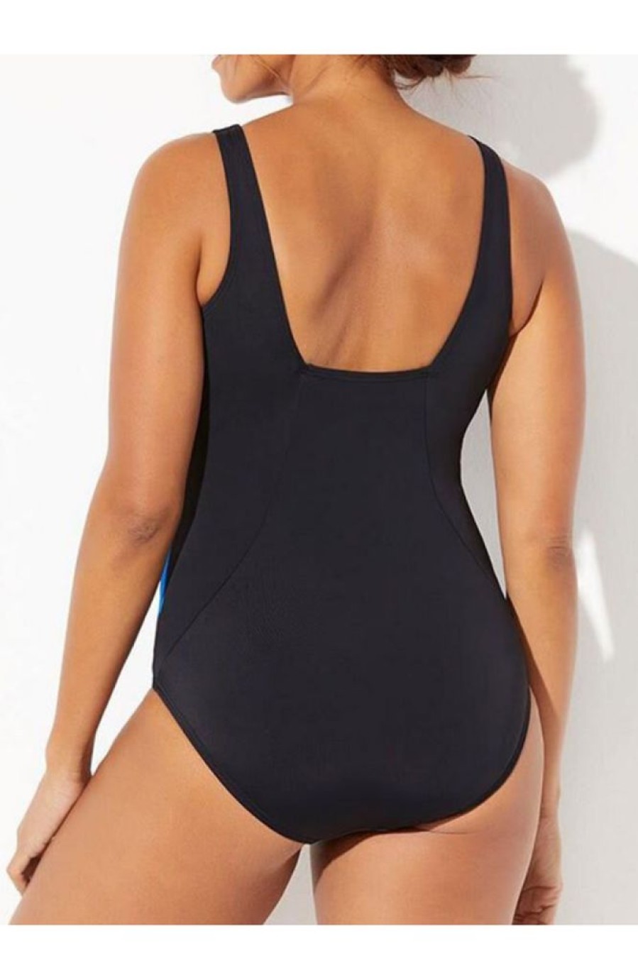 Vetements Azzlee Grande Taille | Maillot De Bain Une Piece Crossback Resistant Au Chlore Gold