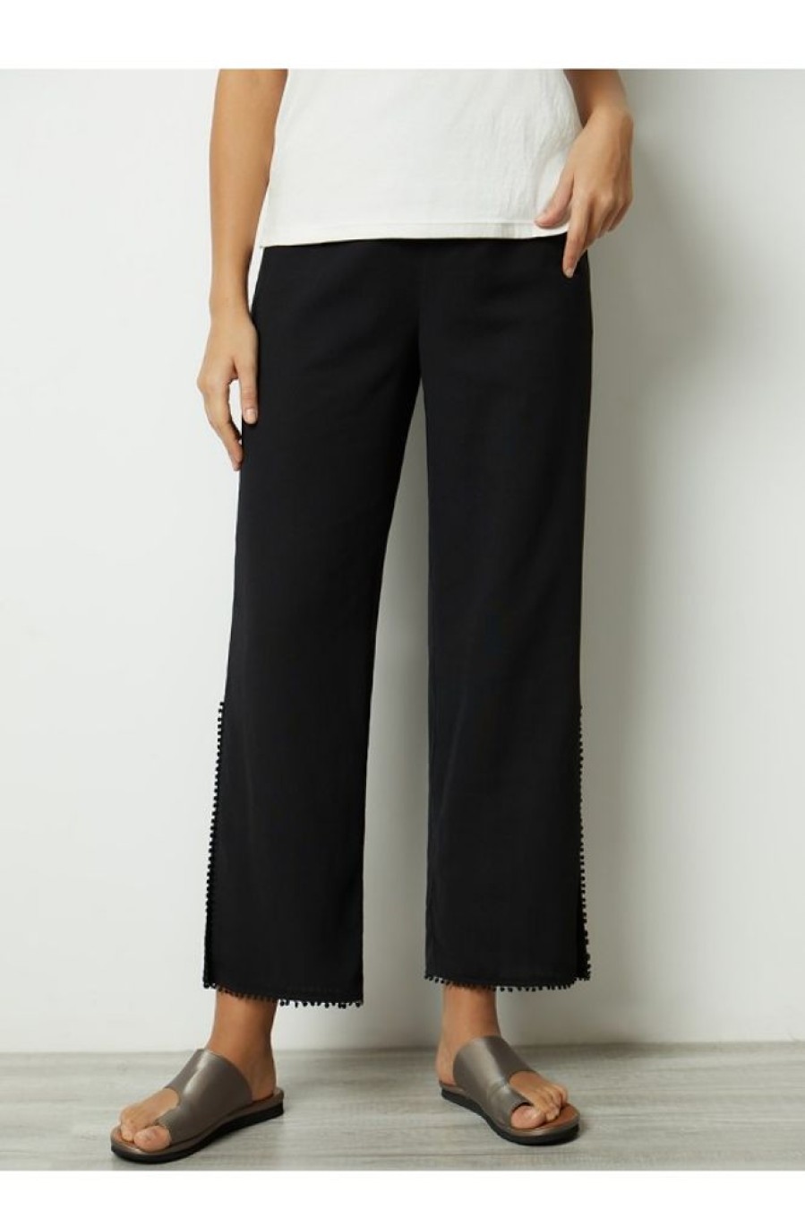 Vetements Azzlee Pantalon | Solide Pampille Decontractee Ete Pantalon