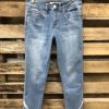 Vetements Azzlee | Occasionnel Solide Denim Jeans Bleu