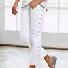 Vetements Azzlee | Occasionnel Plaine Ete Quotidien Pantalon Blanc